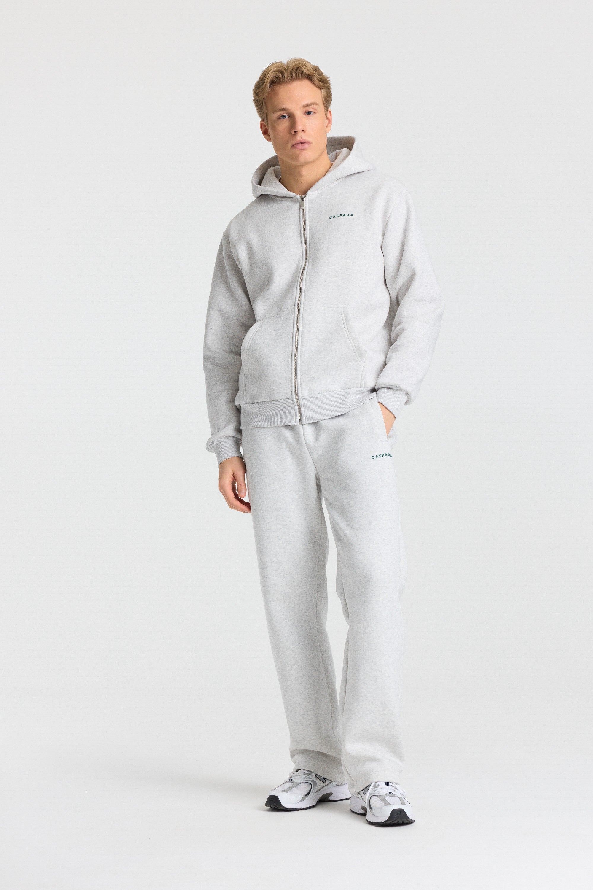 M. Cosmo Zip Hoodie - Grey melange